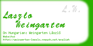 laszlo weingarten business card